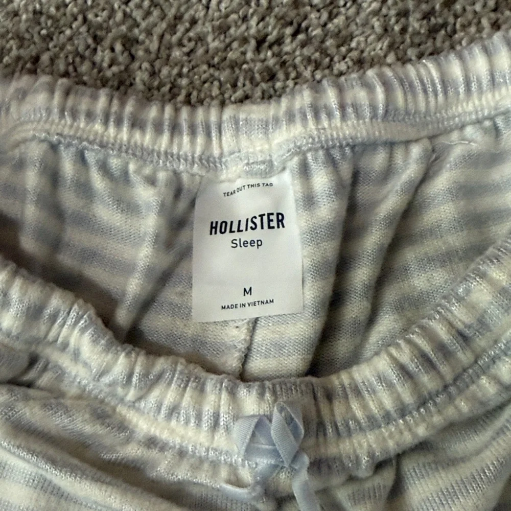 Hollister Light blue Striped Pajama Pants with pockets - Picture 2 of 5